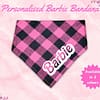 Barbie Bandana - 8 Personalised Barbie Bandana