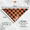 Personalised Halloween Bandana Side - 002 Personalised Halloween Dog Bandana - Glow in the Dark!
