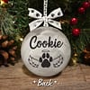 Memorial Bauble - 004 Personalised Dog Memorial Bauble
