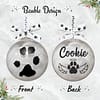 Memorial Bauble - 005 Personalised Dog Memorial Bauble