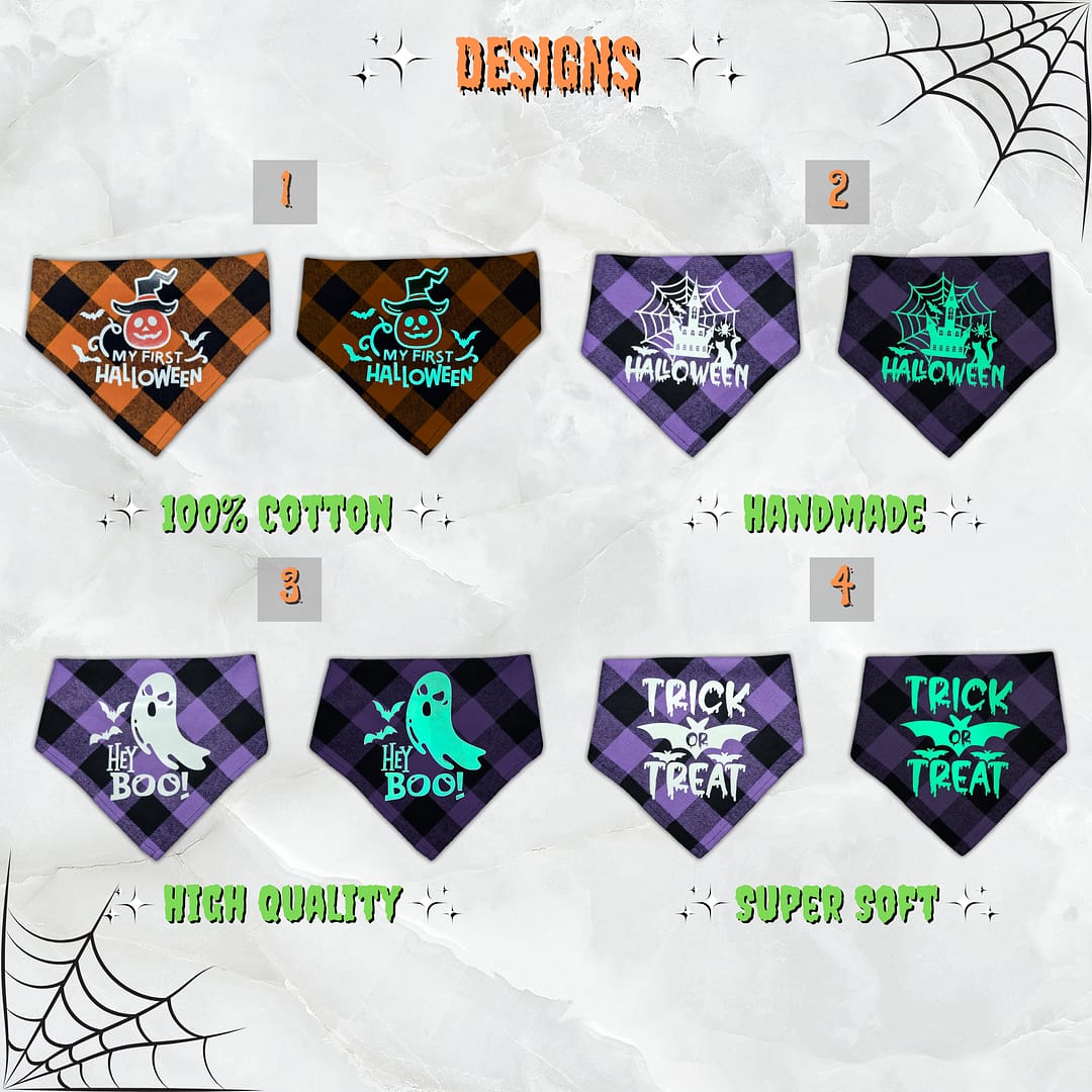 Halloween Bandana - Non Personalised - 002 Halloween Treat Box