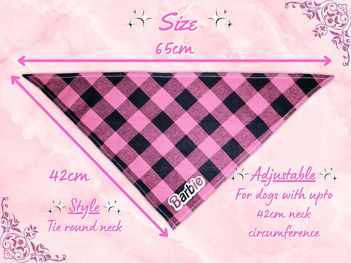 Barbie Bandana - 9 Personalised Barbie Bandana